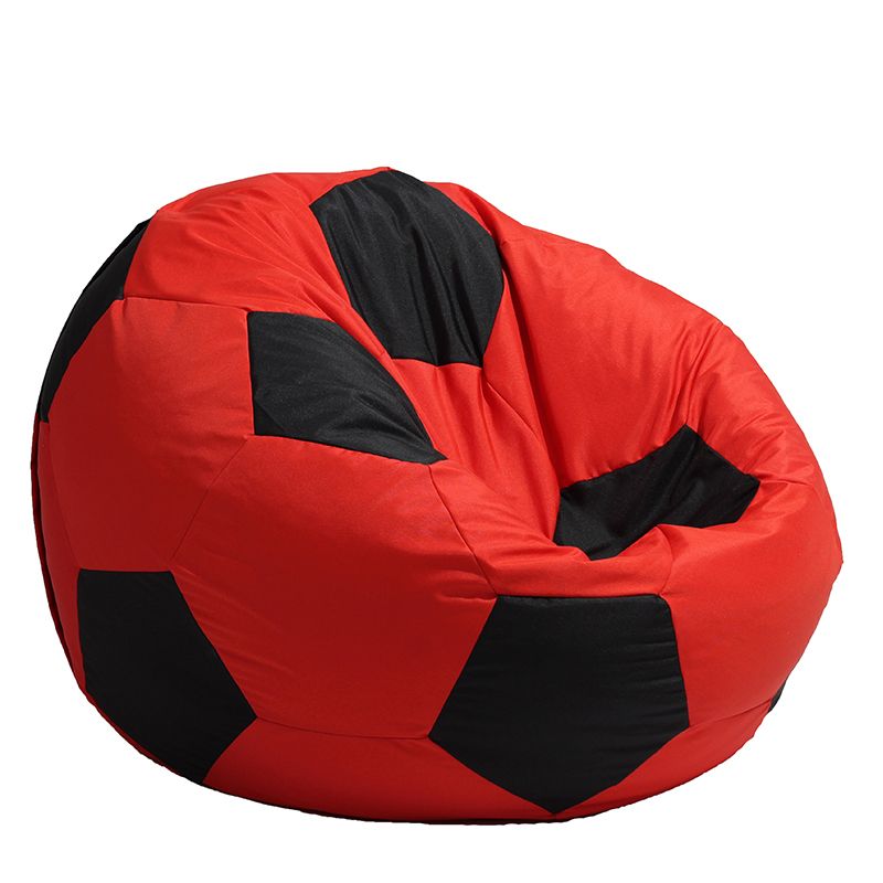 Пуф топка 400л. Telstar XL - Red & Black, За открито, Перящ се калъф, Пълнеж от Полистиролни перли