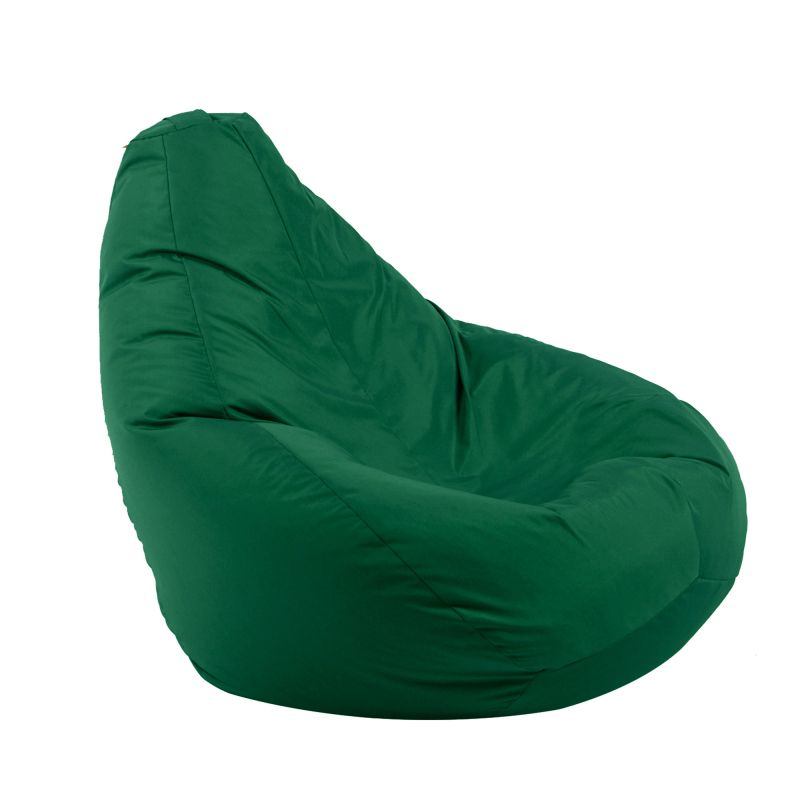 Пуф, круша, 220л., Nirvana Hobbit, Panama Green, Водоустойчив, Перящ се калъф, Пълнеж от Полистиролни перли