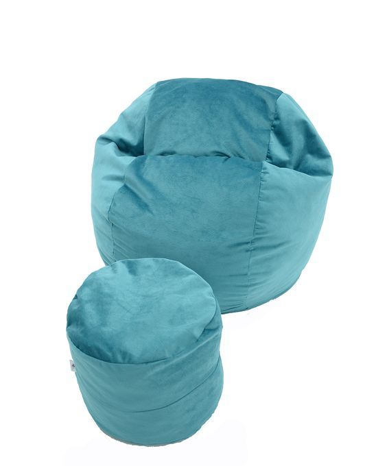 Комплект, Барбарон с табуретка за крака, 500л. Matusalem - Puddle, Перящ се калъф, Подходящ за деца, Пълнеж с микс от мемори пяна и дунапрен, Гама Diamond