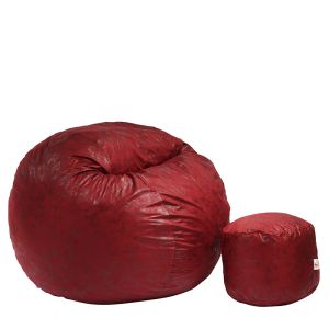 Комплект, Барбарон и табуретка за крака, 700л., King Size, Cranberry, Перящ се калъф, Трансформира се в легло, Пълнеж с микс от мемори пяна и дунапрен, Гама Premium