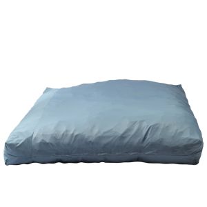 Комплект, Барбарон и табуретка за крака, 700л., King Size - Smoke Grey, Перящ се калъф, Трансформира се в легло, Пълнеж с микс от мемори пяна и дунапрен, Гама Premium