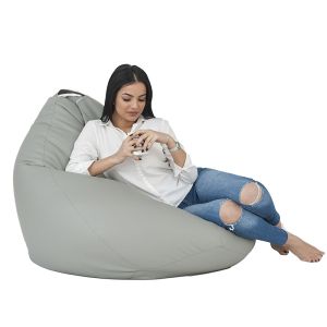 Пуф, круша, 320л., Nirvana Grande - Puddle, Перящ се калъф, Пълнеж от полистиролни перли, Гама Diamond