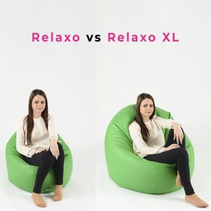 Пуф за деца, 210л., Relaxo - Waka Waka Green, PU кожа, Пълнеж от полистиролни перли