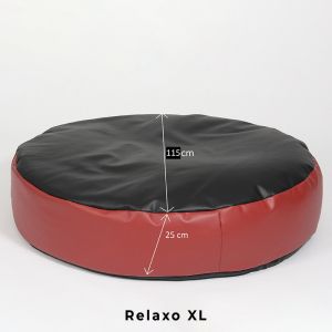 Пуф 330л., Relaxo XL - Teteron White, За открито, Пълнеж от Полистиролни перли, Перящ се калъф