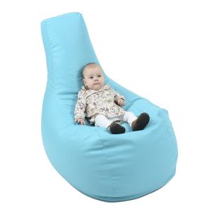 Пуф стол, 230л., Sunlounger Evo - Teteron Blue, За открито, Перящ се калъф, Пълнеж от Полистиролни перли