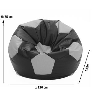 Пуф топка 500л. Telstar XXL - Mozaic, водоустойчив, Перящ се калъф, Пълнеж от Полистиролни перли, Цвят според складовата наличност