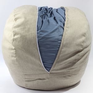 Пуф, Барбарон, 600л., King Size - Puddle, Перящ се калъф, Пълнеж с микс от мемори пяна и дунапрен, Трансформира се в легло, Гама Diamond