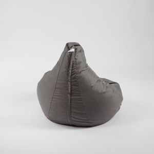 Пуф круша за деца 4-14 г., 160л., Nirvana Light - Teteron Grey, За открито, Перящ се калъф, Пълнеж от Полистиролни перли