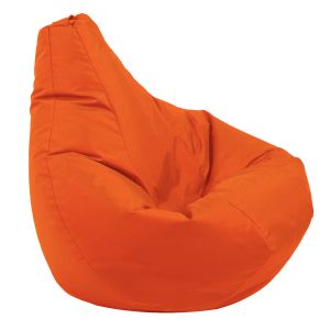 Калъф за пуф круша, 160л., Nirvana Light - Teteron orange neon, (Не съдържа пълнеж), за открито