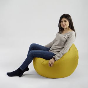 Калъф за пуф 330л., Relaxo XL - Teteron Yellow Quince, (Не съдържа пълнеж), за открито