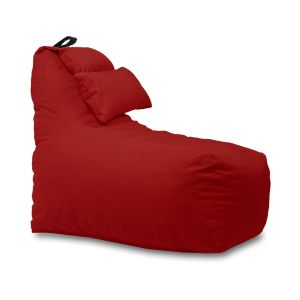 Пуф фотьойл и декортивна възглавница Mirraggio, водоустойчив, Червен