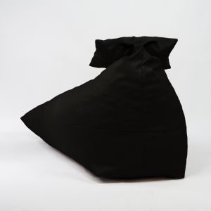 Пуф шезлонг и декортаивна възглавница Kudos, водоустойчив, Черен