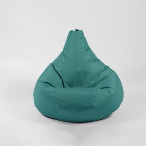 Пуф круша за деца 4-14 г., 160л. Nirvana Light - Teteron Smarald, За открито, Перящ се калъф, Пълнеж от Полистиролни перли