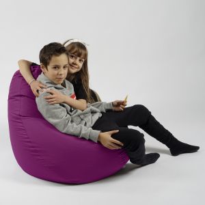 Пуф круша за деца 4-14 г., 160л., Nirvana Light - Panama Pink, Водоустойчив, Перящ се калъф, Пълнеж от Полистиролни перли