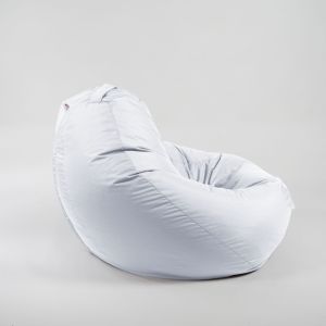 Пуф круша 520л., Nirvana Gigant - Panama White, Водоустойчив, Перящ се калъф, Пълнеж от Полистиролни перли
