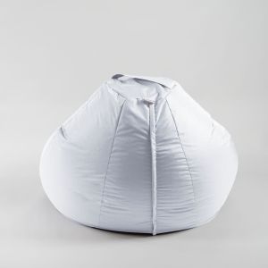 Пуф круша 520л., Nirvana Gigant - Panama White, Водоустойчив, Перящ се калъф, Пълнеж от Полистиролни перли