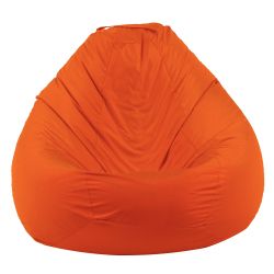 Пуф круша 520л., Nirvana Gigant - Neon Orange, Водоустойчив, Перящ се калъф, Пълнеж от полистиролни перли